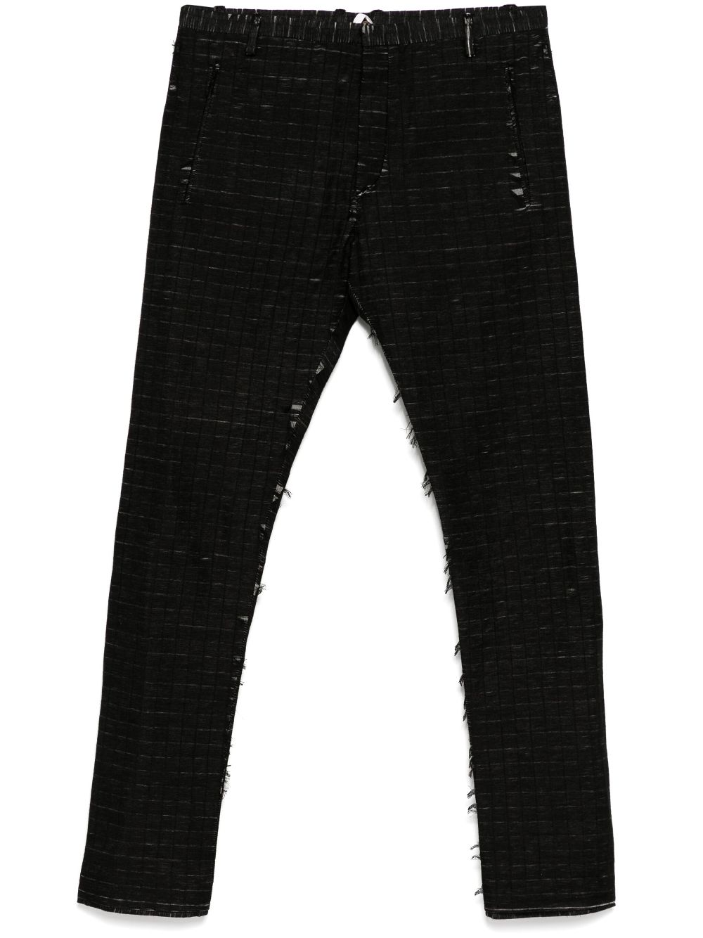 Label Under Construction distressed trouser - Black