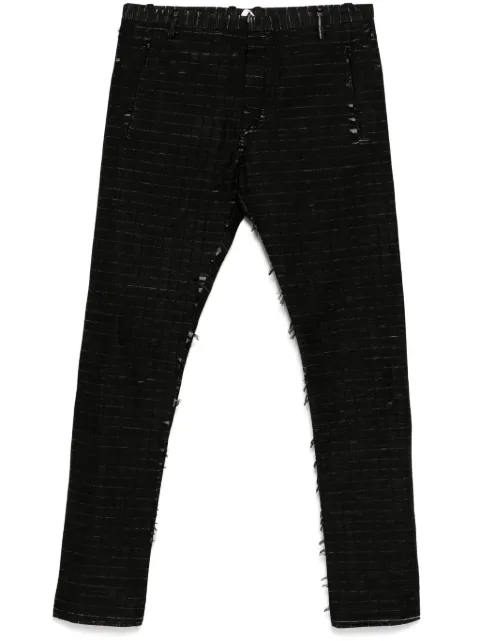 Label Under Construction pantalones con efecto envejecido