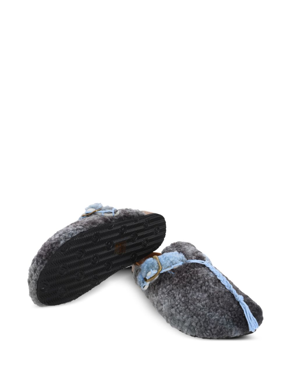 Arizona Love Virgin Fur slippers - Blauw