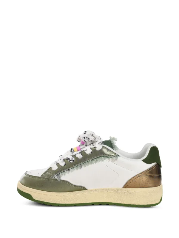 AZ Julz Valentina With Zip Leather Sneaker - Leopard Black | Shoe Box