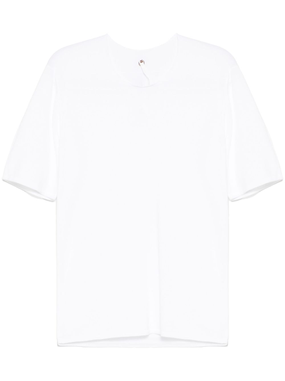 Label Under Construction raw edge T-shirt - White