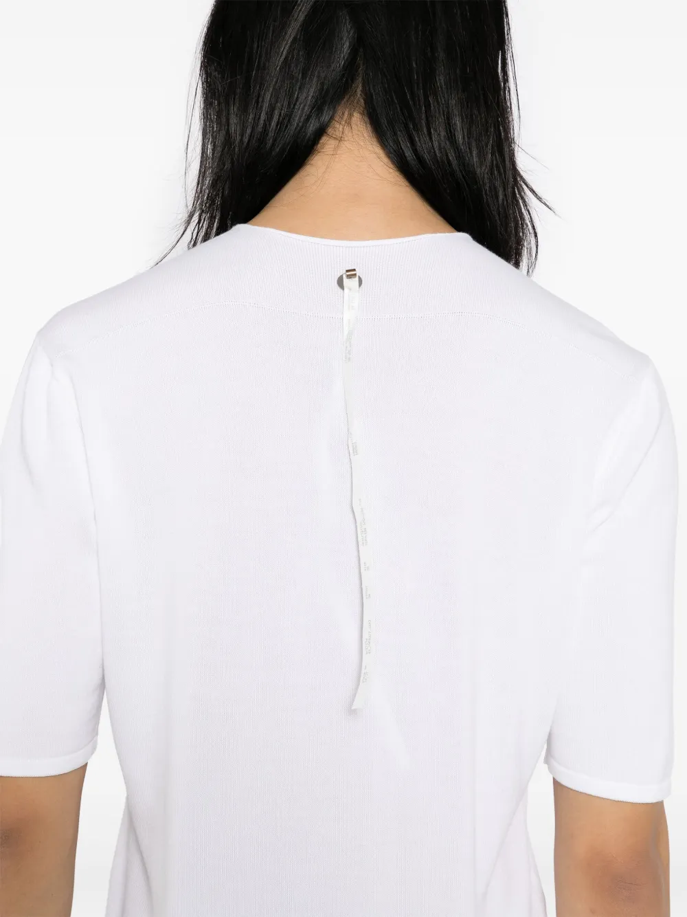 Label Under Construction Raw Edge T-shirt In Weiss