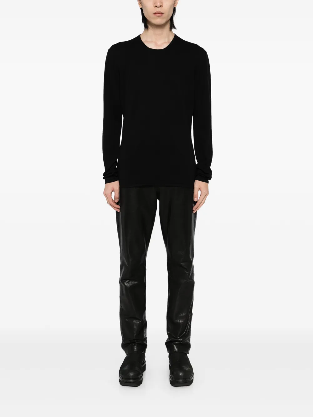 Label Under Construction crew-neck jumper - Zwart