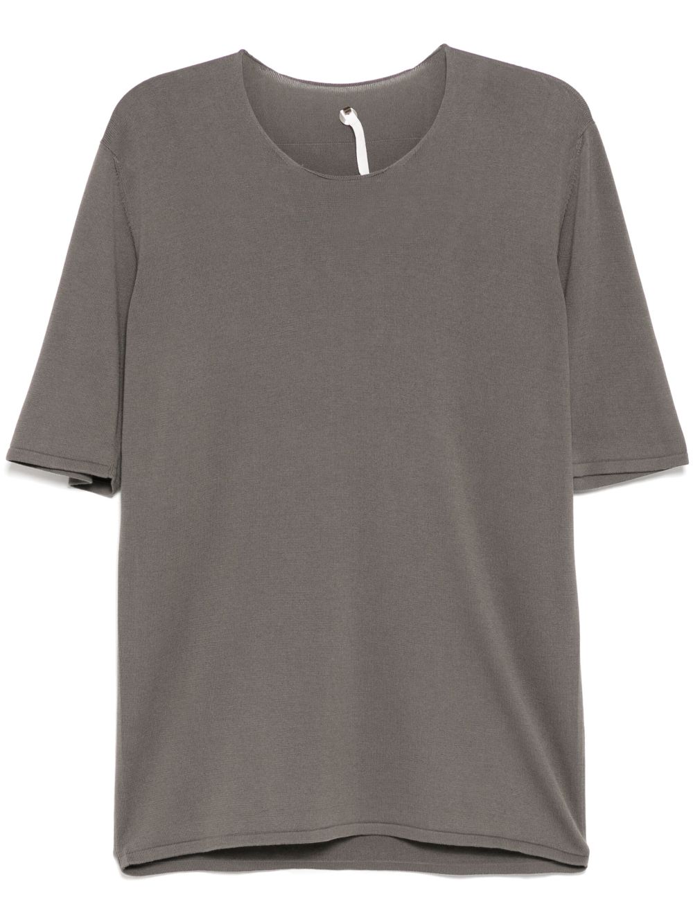 Label Under Construction raw edge T-shirt - Grey