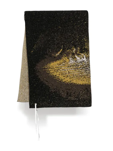 Label Under Construction graphic-print scarf