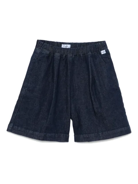 Il Gufo shorts de mezclilla con pinzas