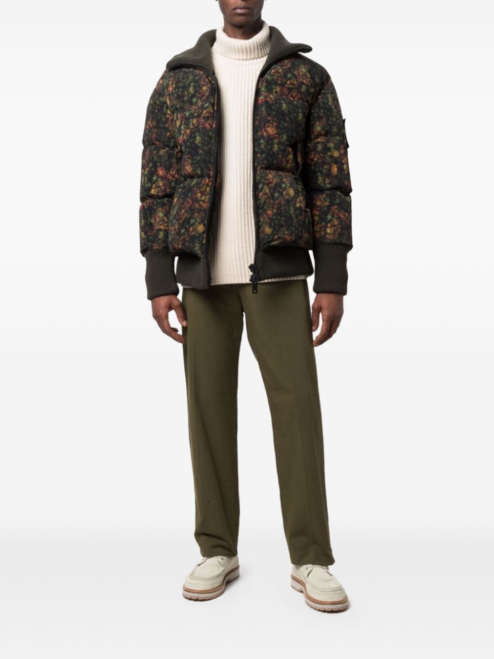 Emporio Armani camouflage-pattern jacket - Groen