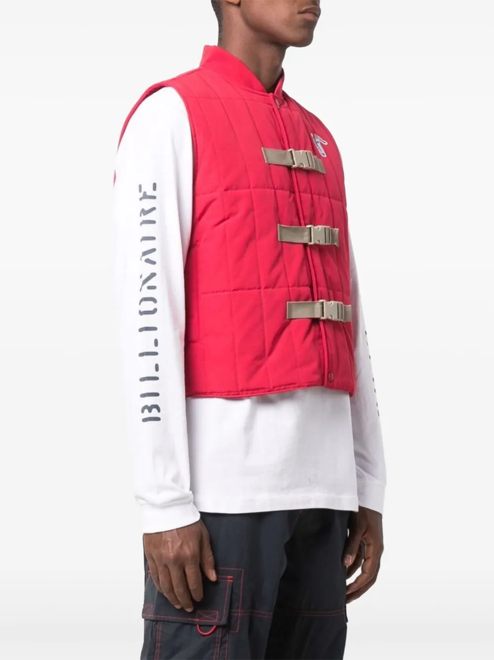 Billionaire Boys Club Bodywarmer met logopatch Rood