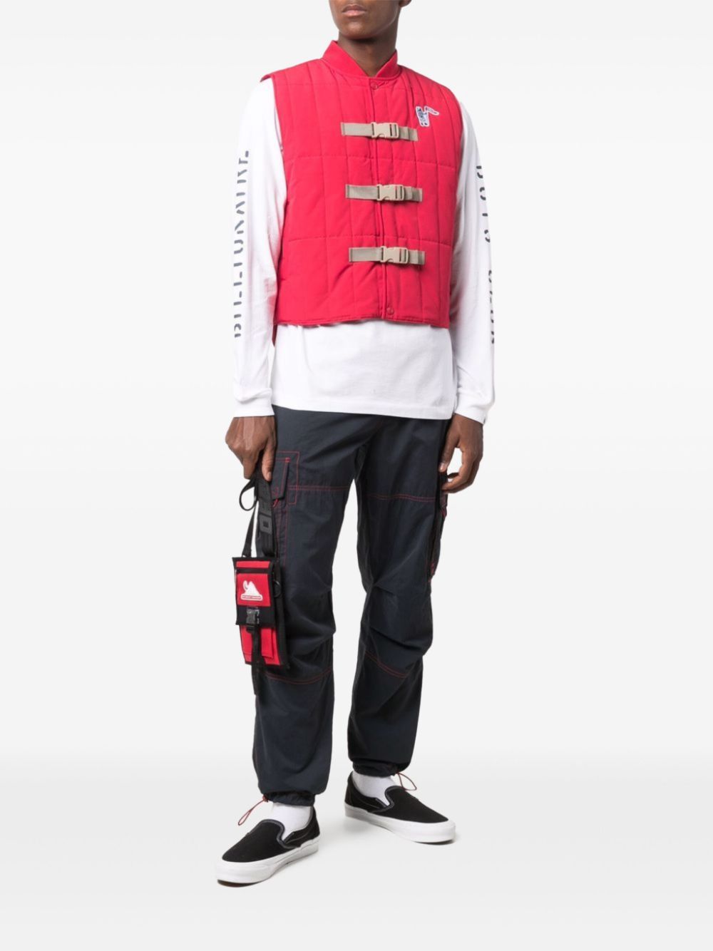 Billionaire Boys Club logo-patch gilet - Red