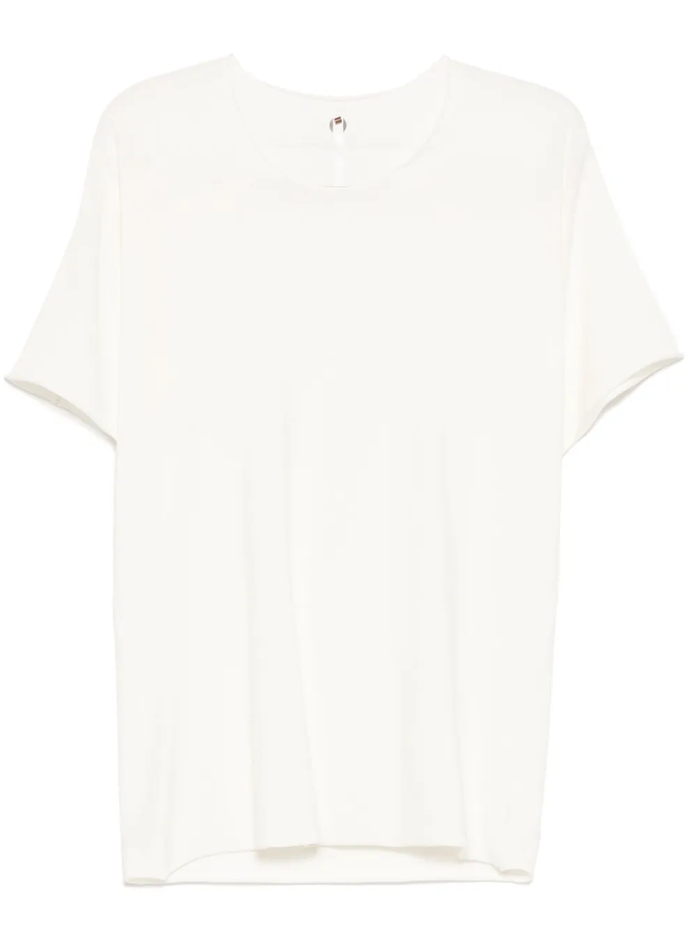 Label Under Construction Raw Edge T-shirt In White