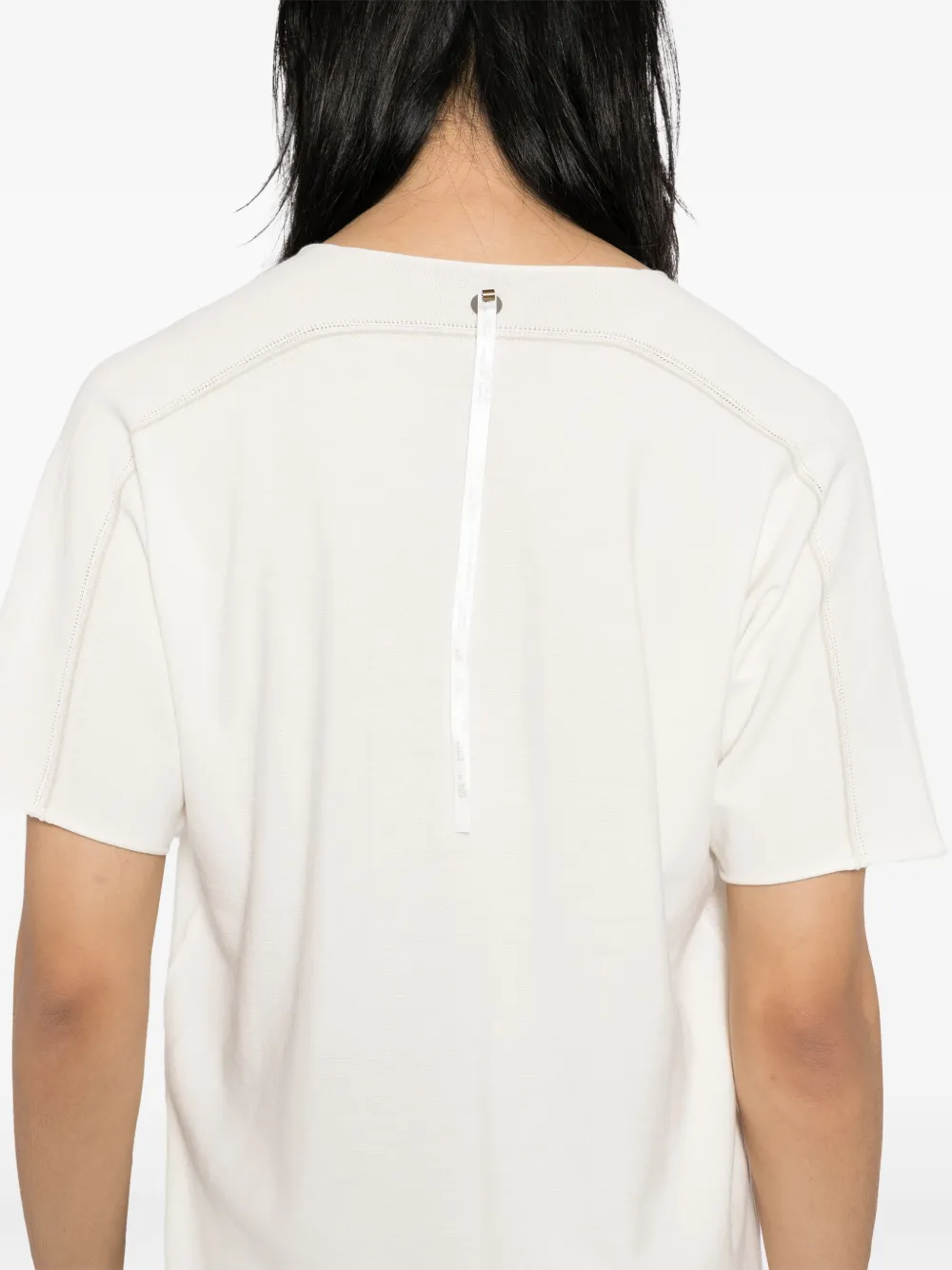 Label Under Construction Raw Edge T-shirt In White