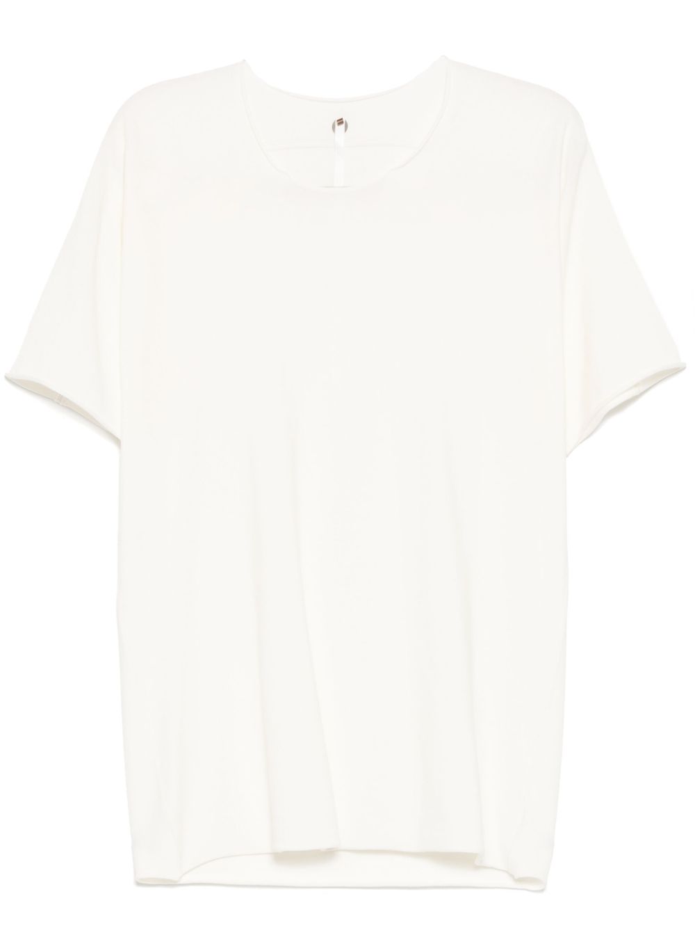 Label Under Construction raw edge T-shirt - White