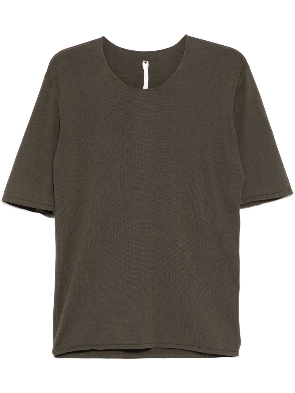 Label Under Construction raw edge T-shirt - Green