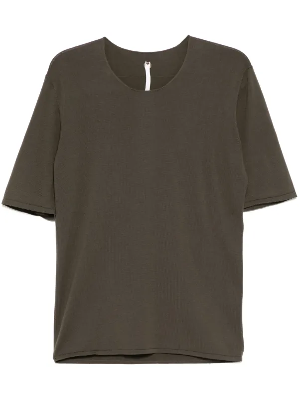 Label Under Construction カットオフエッジ Tシャツ | グリーン 