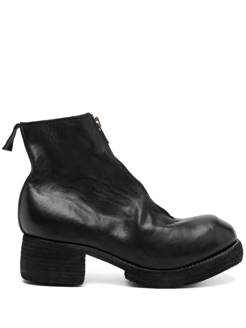 Guidi zip-up boots Black