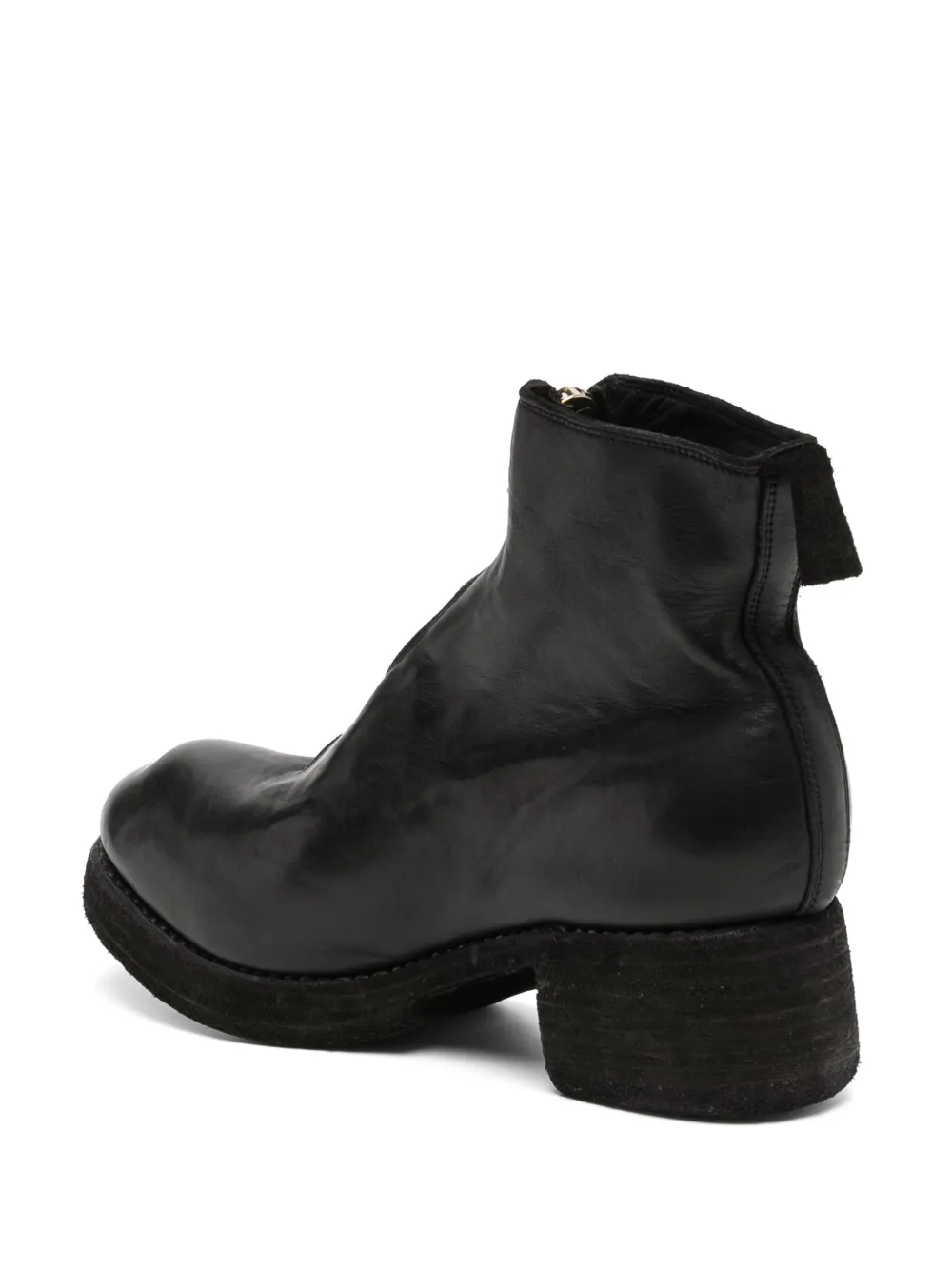 Guidi zip-up boots Black