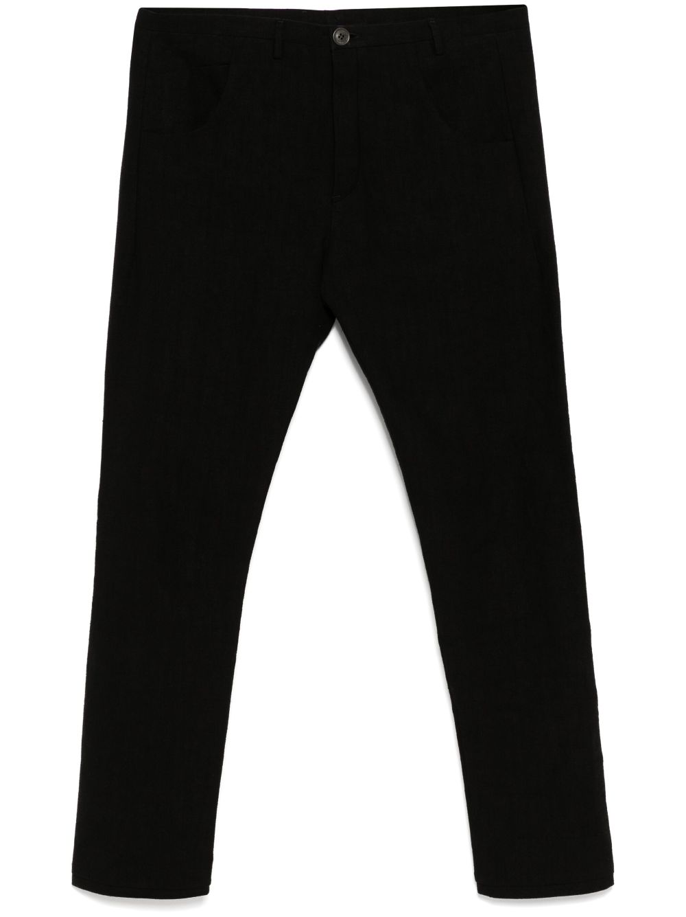 buttoned tapered trouser