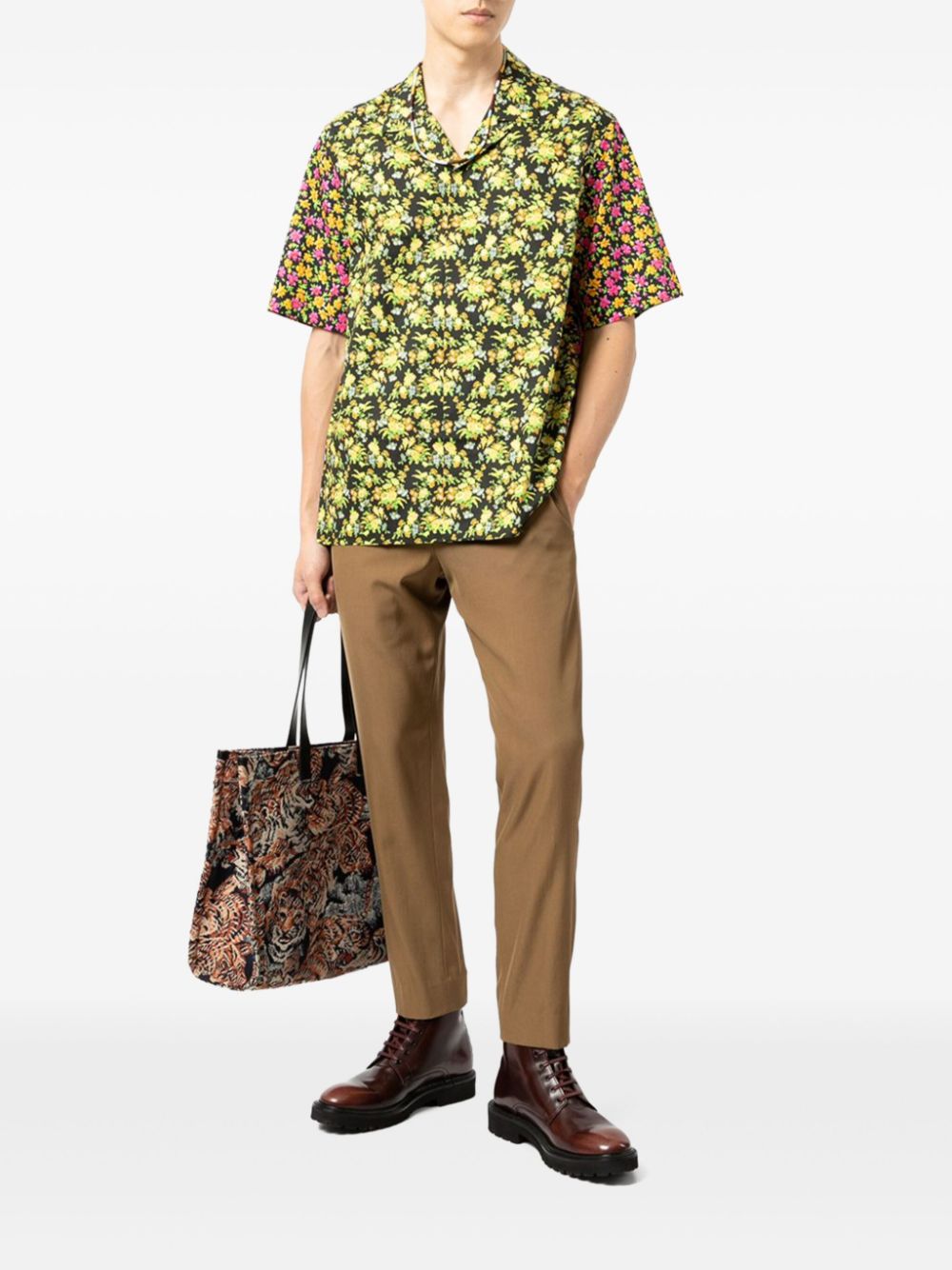 Paul Smith floral-print shirt - Groen