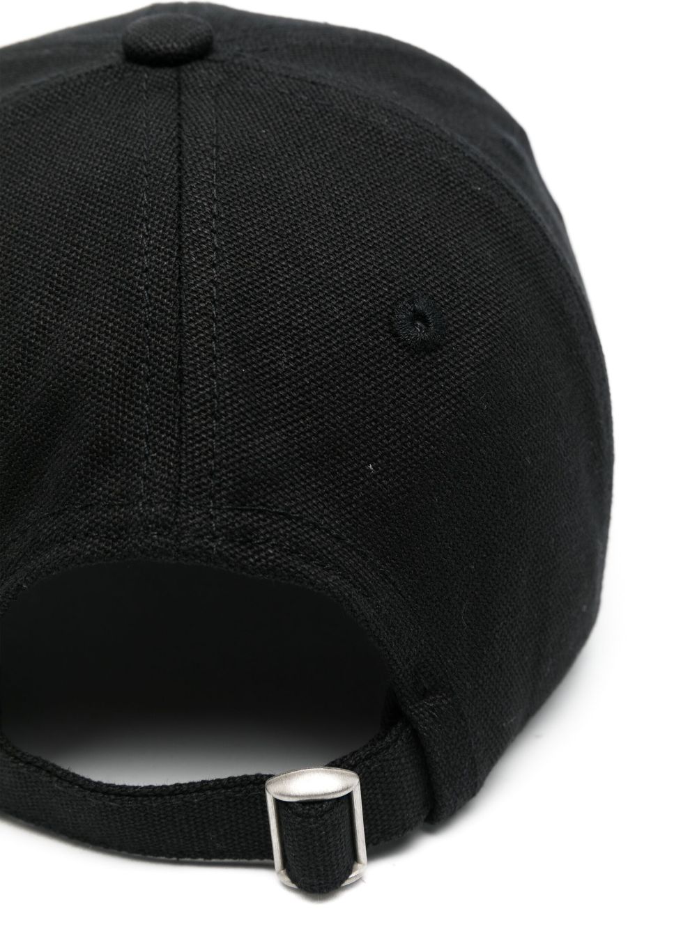 FLÂNEUR logo-embroidered baseball cap - Zwart