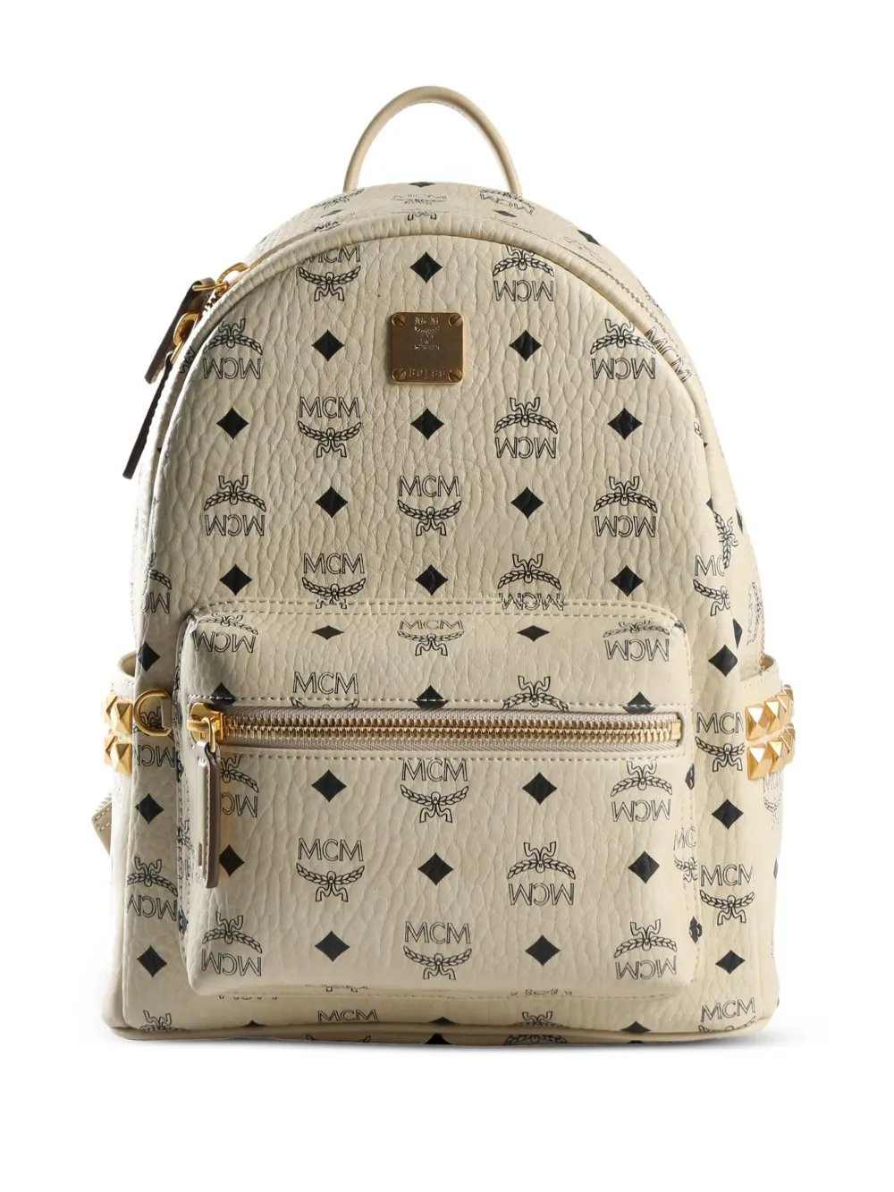 Mcm Small Stark Backpack In Neutrals