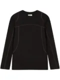 STUDIO TOMBOY seam detailing sweatshirt - Black