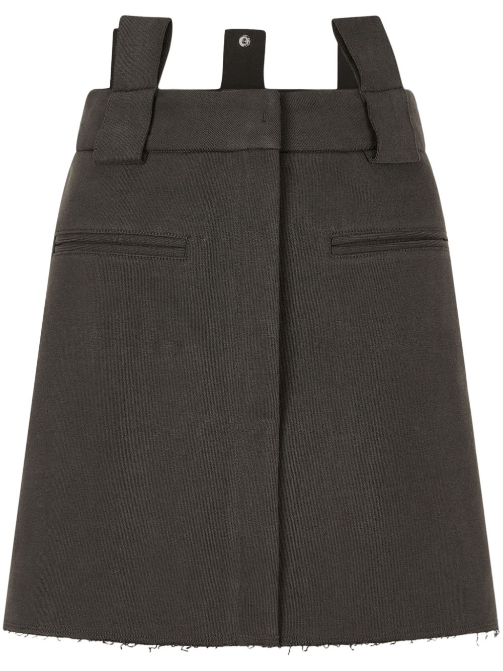 STUDIO TOMBOY jersey pigment mini skirt - Grey