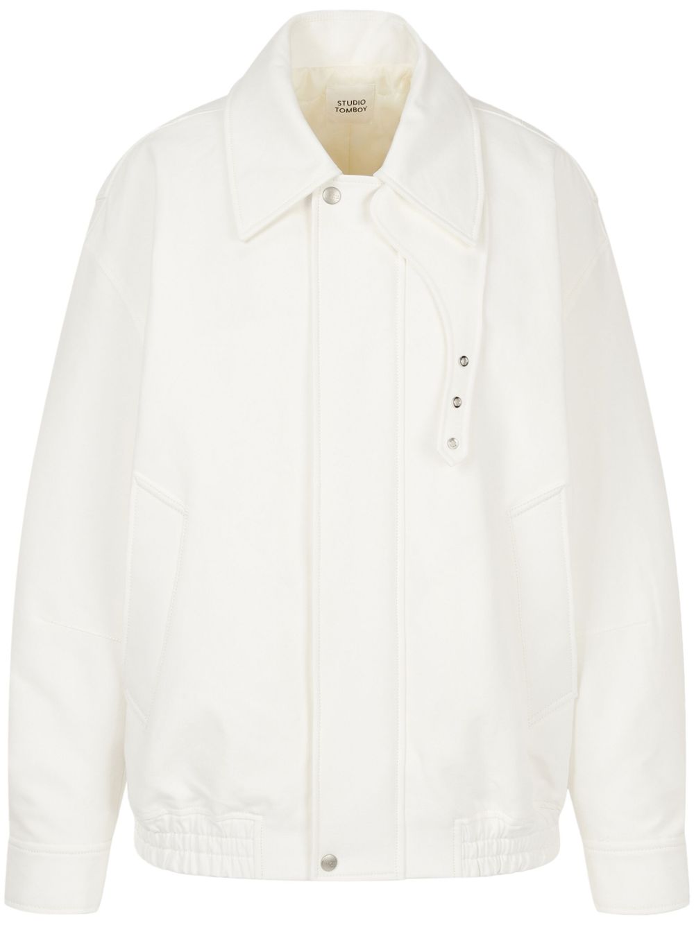 STUDIO TOMBOY turn-up collar jacket - White