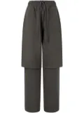 STUDIO TOMBOY layered pigment trousers - Grey