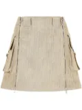 STUDIO TOMBOY corduroy mini-skirt - Neutrals