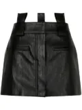 STUDIO TOMBOY leather layered skirt - Black