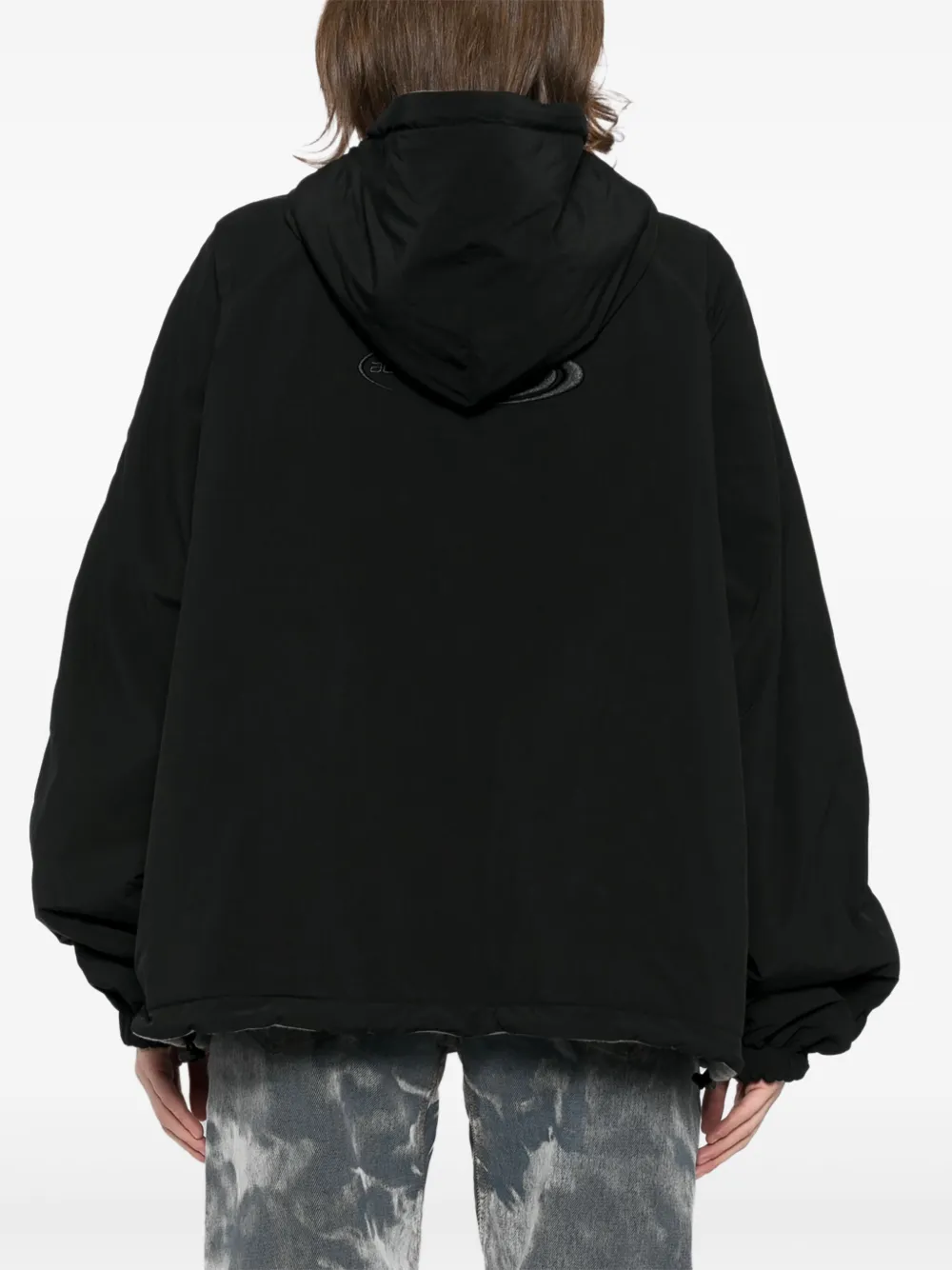 Alexander Wang Omkeerbare hoodie met rits Zwart
