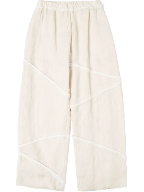 Muller Of Yoshiokubo Pantaloni con frange Panama