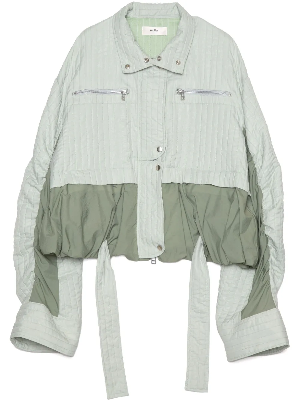 Muller Of Yoshiokubo panelled jacket | Green | Image 1