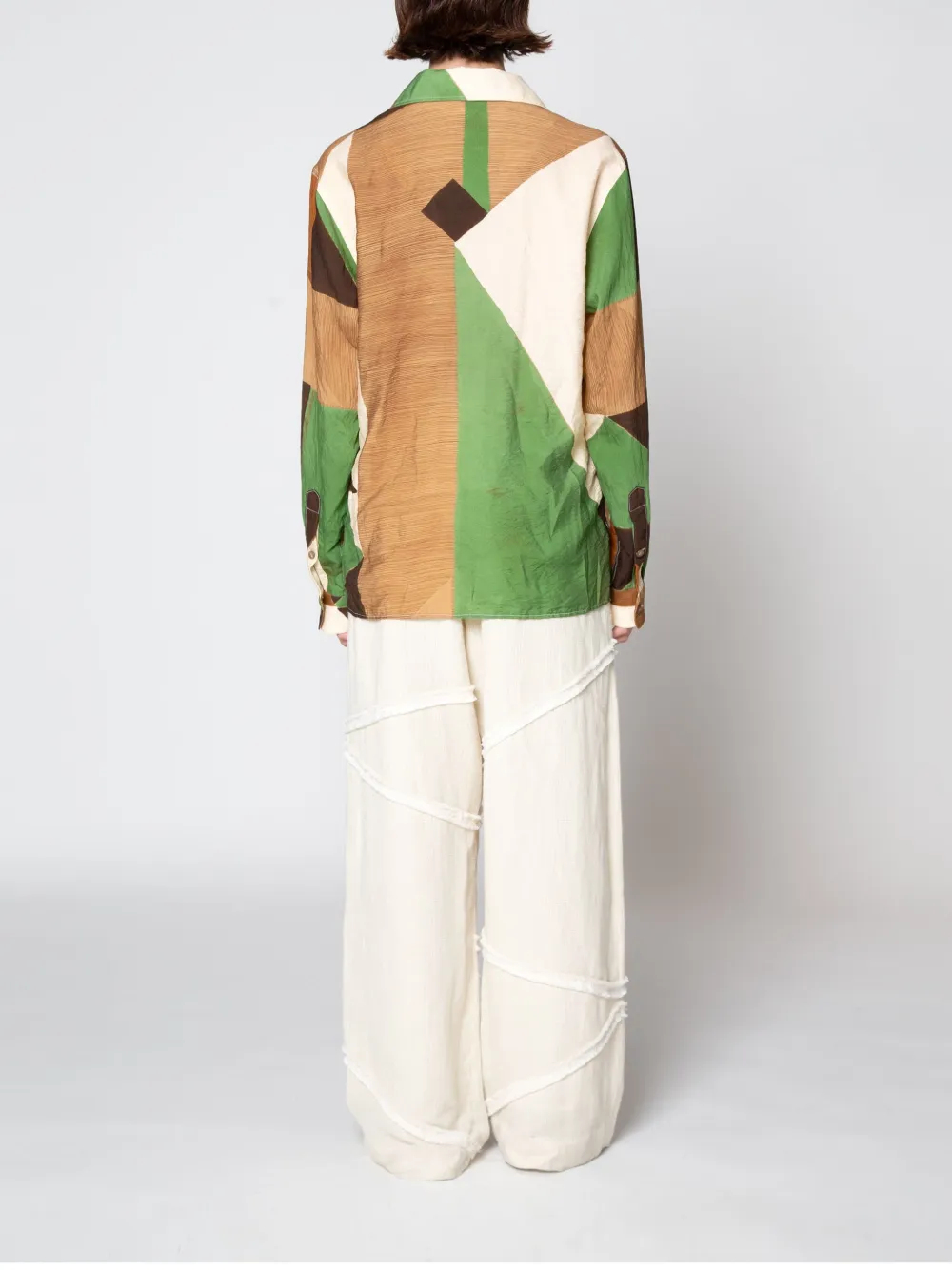 Muller Of Yoshiokubo Blouse met geometrische print Groen