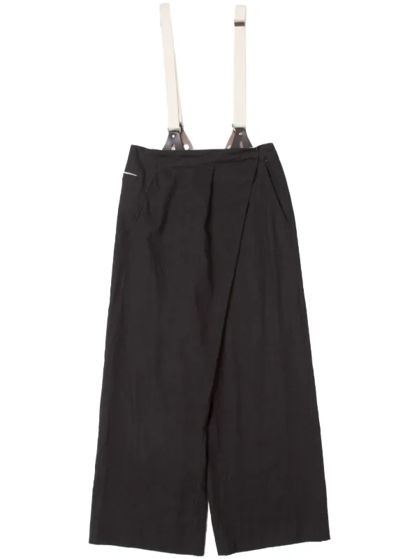 新品　muller of yoshiokubo サスペンダー パンツ 2WAY Muller Of Yoshiokubo サスペンダーパンツ | ブラック | FARFETCH JP