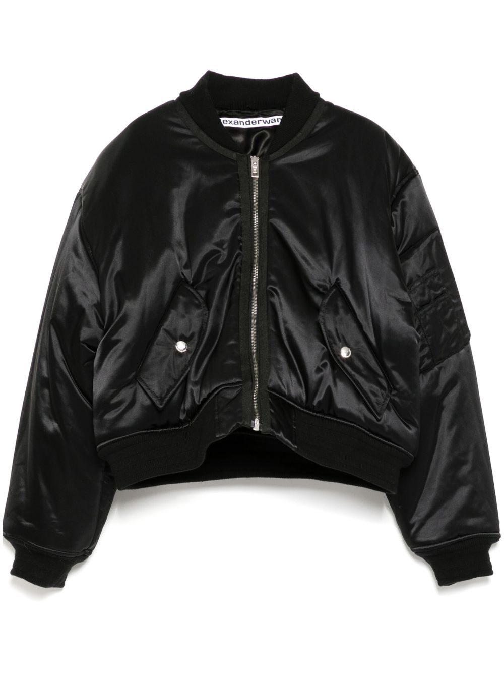 Alexander Wang Shrunken bomber jacket - Black