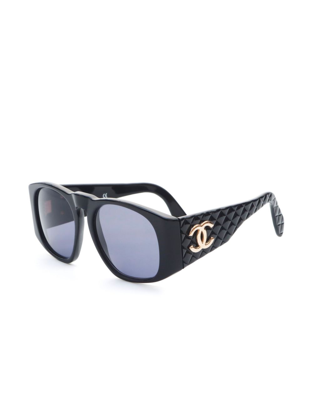 CHANEL Pre-Owned 2000s CC zonnebril - Zwart