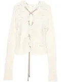 Muller Of Yoshiokubo Gourd cardigan - Neutrals