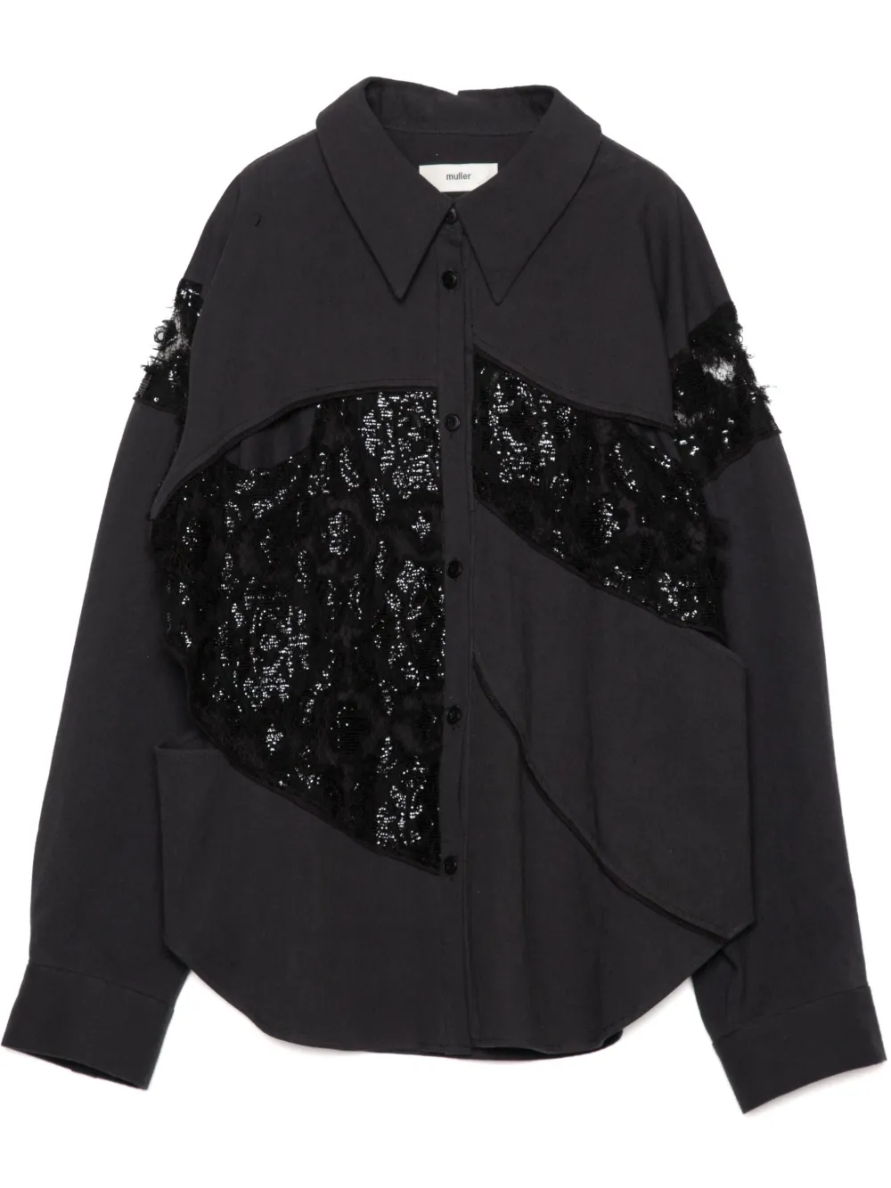 Muller Of Yoshiokubo camisa Gare Line | negro | Image 1