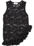 Muller Of Yoshiokubo Frilled Lace top - Black