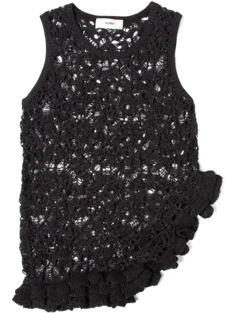 Muller Of Yoshiokubo Frilled Lace top 