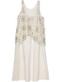 Muller Of Yoshiokubo embroidery midi dress - White