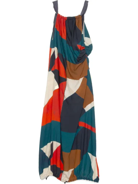 Muller Of Yoshiokubo geometric-print midi dress