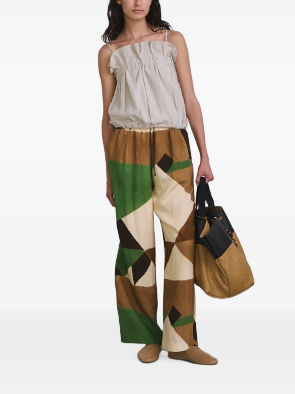 Muller Of Yoshiokubo ruffled elasticated top - Rot