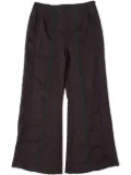 Muller Of Yoshiokubo stripe-detailing trousers - Black