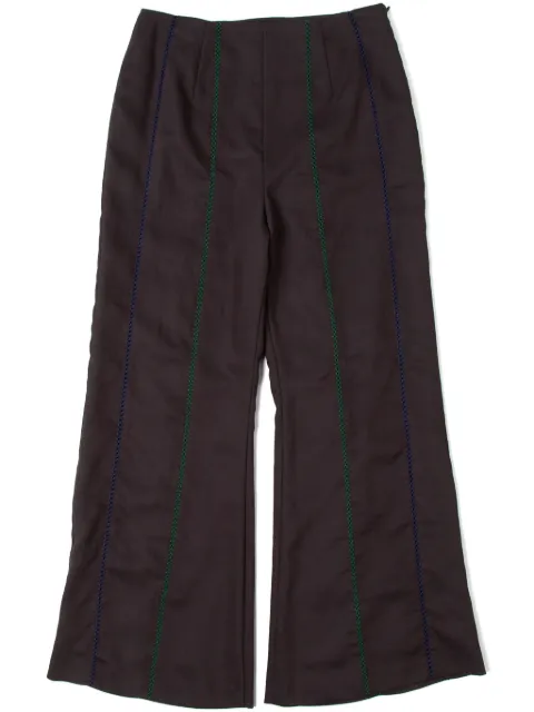 Muller Of Yoshiokubo stripe-detailing trousers