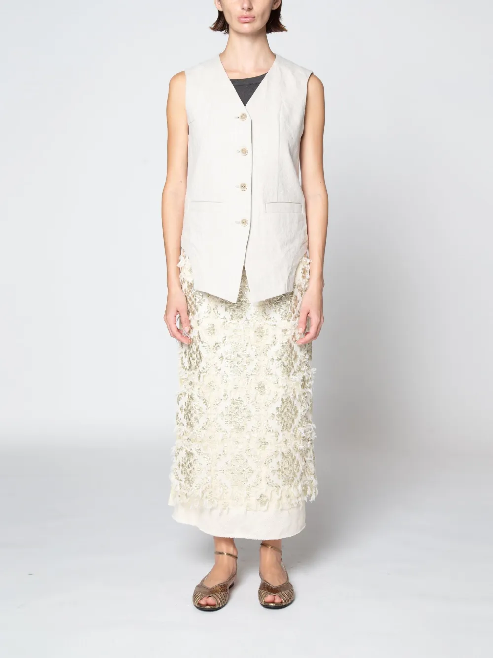 Muller Of Yoshiokubo Lino vest | Vests & Tank Tops | Image 2