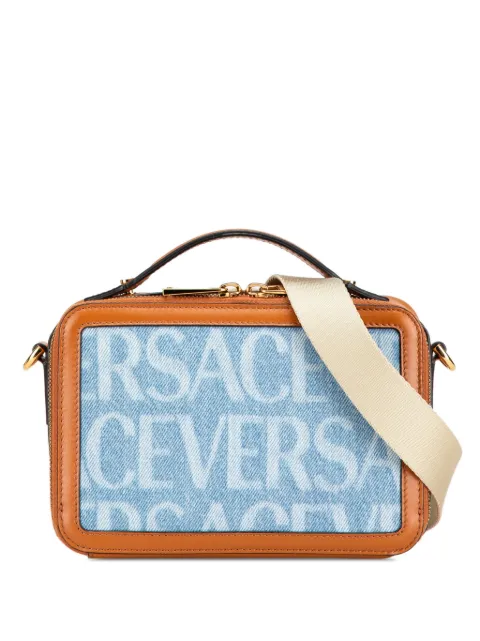 Versace Pre-Owned 2015-2020 Small Denim Allover Messenger Bag satchel