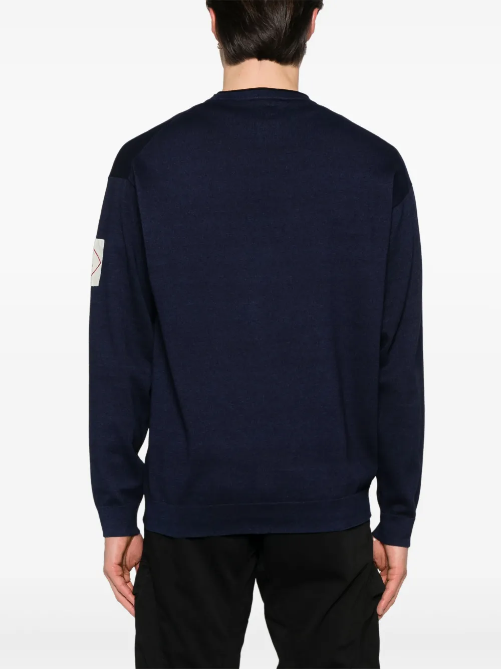 C.P. Company Trui met logopatch Blauw