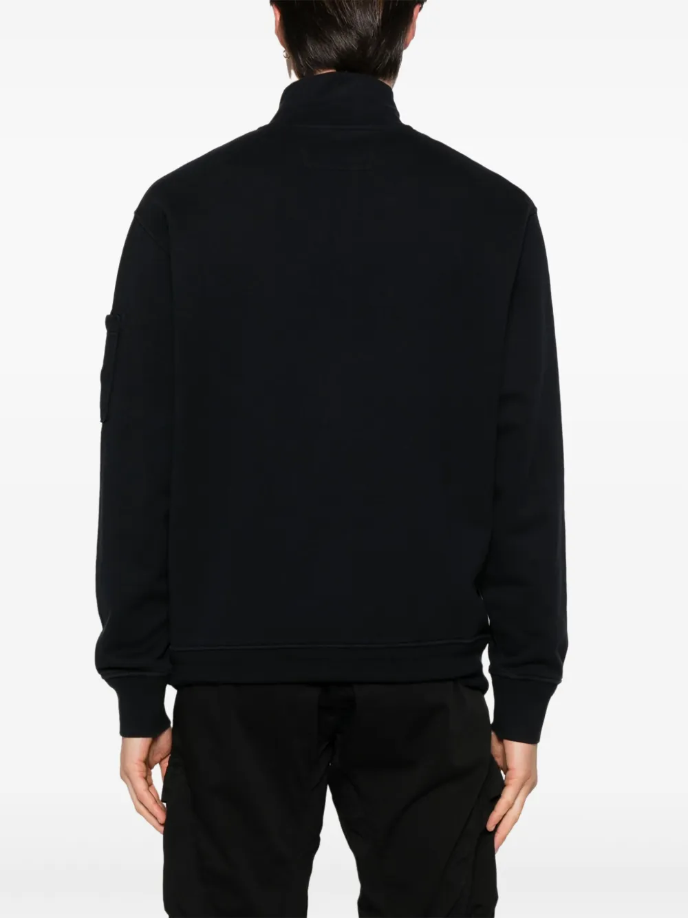 Shop C.p. Company Lens-detail Sweatshirt In Blue